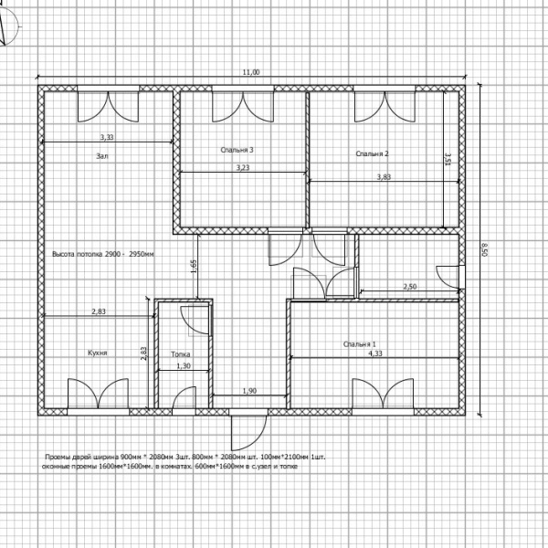 Дом из сип-панелей 93,5 м²