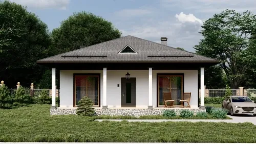 Дом из сип-панелей 100 м²+ 25 м² терраса