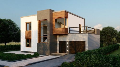 Дом хай-тек из сип-панелей 200 м² 