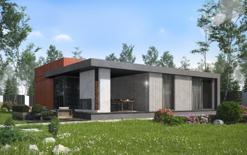 Дом из сип-панелей 166 м² (жилая площадь 145м²)