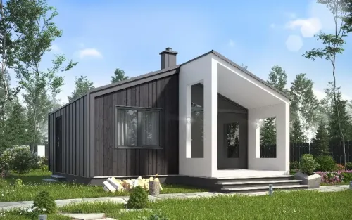 Дом из сип-панелей 36 м² 