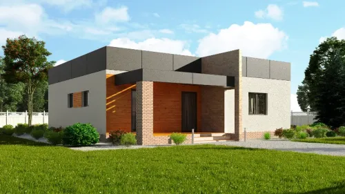 Дом из сип-панелей 98 м²