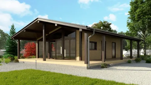 Дом из сип-панелей 75 м²