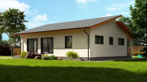 Дом из сип-панелей 84 м²