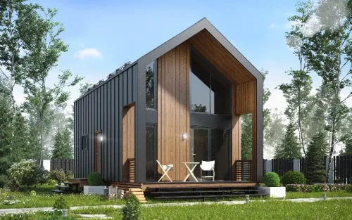 Дом из сип-панелей 84 м²