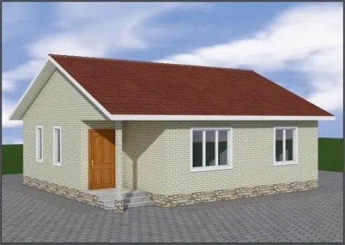 Дом из сип-панелей 84,5 м²