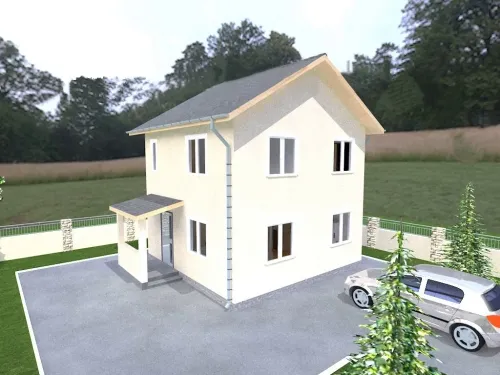 Дом из сип-панелей 83 м²