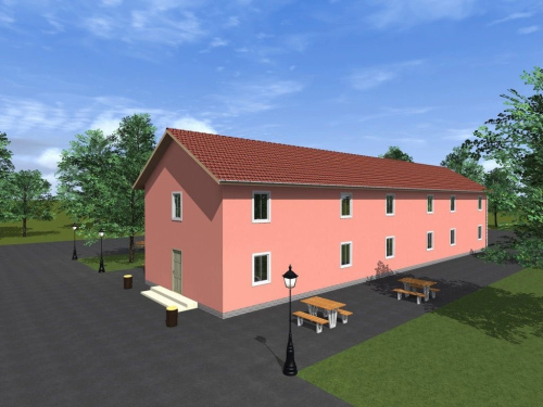 Гостиница из сип-панелей 480 м²